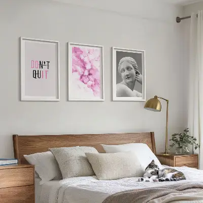Fotowand met abstracte aquarel sculptuur