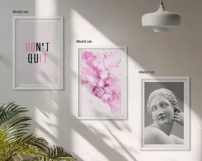 Fotowand met abstracte aquarel sculptuur