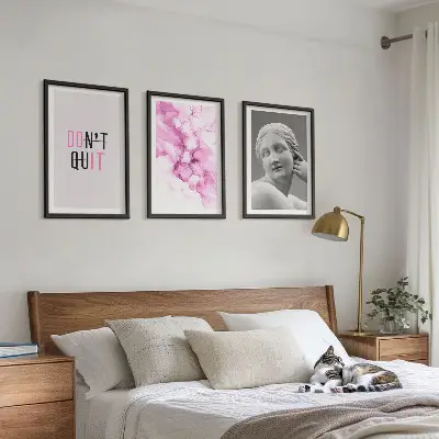 Fotowand met abstracte aquarel sculptuur