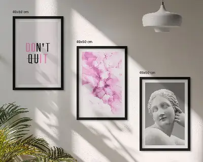 Fotowand met abstracte aquarel sculptuur