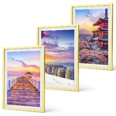 Wanddecoratie set schilderijen Romantische luchtfoto's