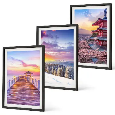 Wanddecoratie set schilderijen Romantische luchtfoto's