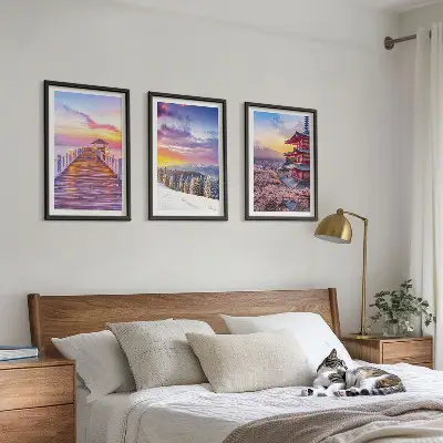 Wanddecoratie set schilderijen Romantische luchtfoto's