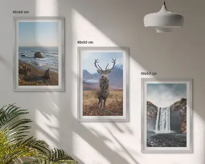Fotowand Berglandschappen met een waterval