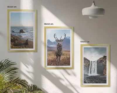Fotowand Berglandschappen met een waterval