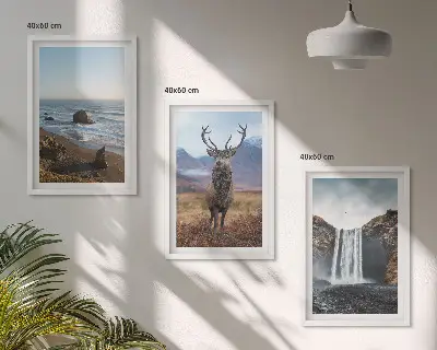 Fotowand Berglandschappen met een waterval
