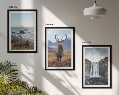 Fotowand Berglandschappen met een waterval