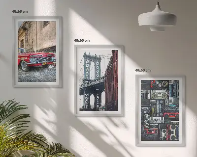 Fotowand oude autobrug in Brooklyn retrostijl