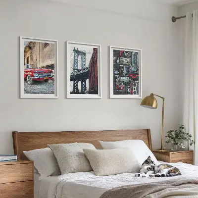 Fotowand oude autobrug in Brooklyn retrostijl
