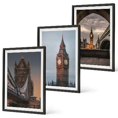 Fotowand met afbeelding van de London Bridge en de Big Ben
