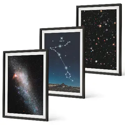 Fotowand met de kosmische landschappen van het sterrenbeeld Vissen