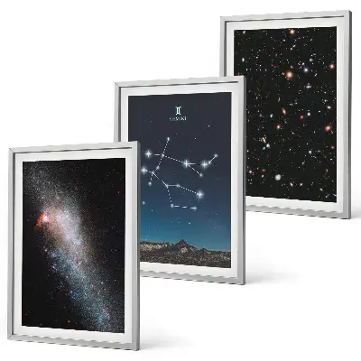 Tweelingen sterrenbeeld wanddecoratie set van schilderijen