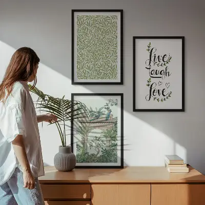 Fotowand met een motief van groene plantenarchitectuur