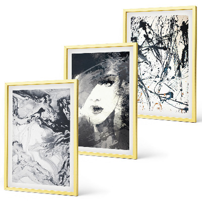 Fotowand Abstracte zwart-witte patronen