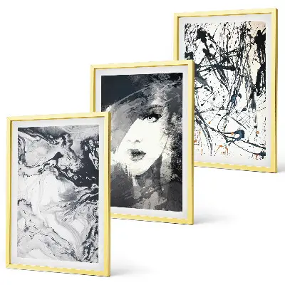 Fotowand met abstracte zwart-witte patronen