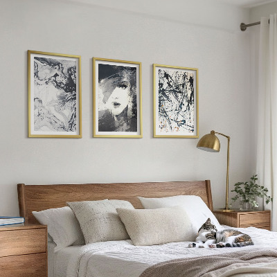 Fotowand Abstracte zwart-witte patronen