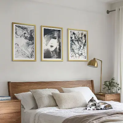 Fotowand met abstracte zwart-witte patronen