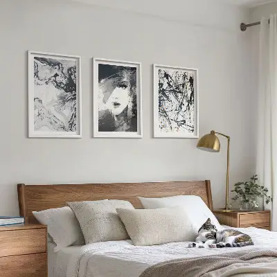 Fotowand met abstracte zwart-witte patronen
