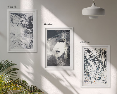Fotowand Abstracte zwart-witte patronen