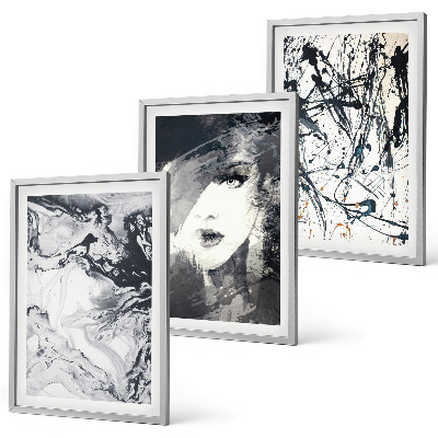 Fotowand Abstracte zwart-witte patronen