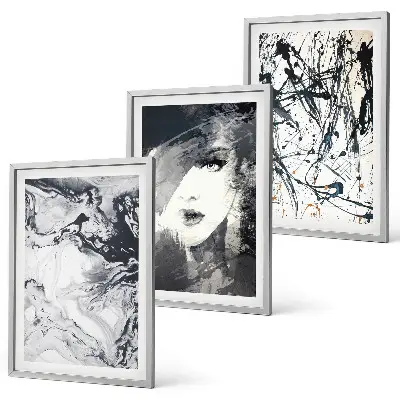 Fotowand met abstracte zwart-witte patronen