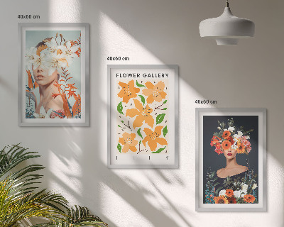 Fotowand Bloemenportretten met boeketten