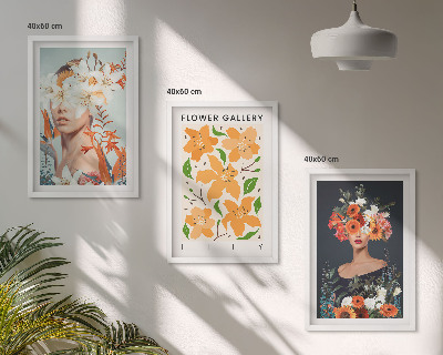 Fotowand Bloemenportretten met boeketten