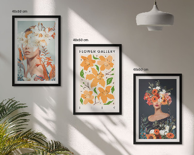 Fotowand Bloemenportretten met boeketten