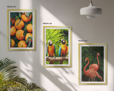 Wanddecoratie set schilderijen Fruitige accenten in de tropen