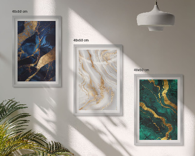 Fotowand Abstracte blauwgroene patronen
