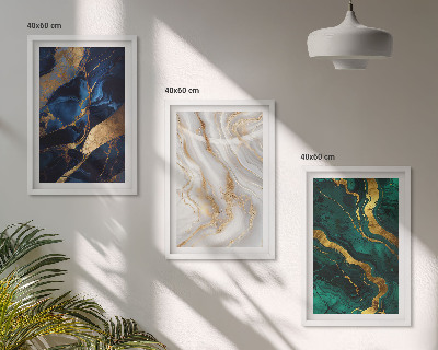 Fotowand Abstracte blauwgroene patronen