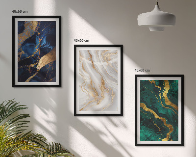 Fotowand Abstracte blauwgroene patronen