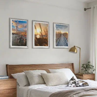 Wanddecoratie set schilderijen Grassteiger voor de vuurtoren