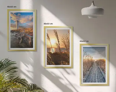 Wanddecoratie set schilderijen Grassteiger voor de vuurtoren