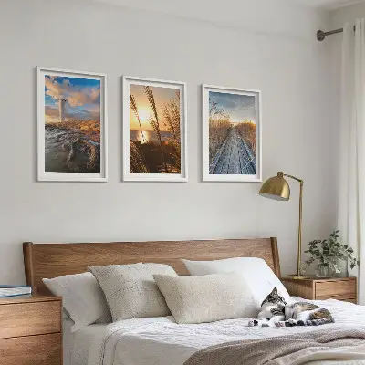 Wanddecoratie set schilderijen Grassteiger voor de vuurtoren