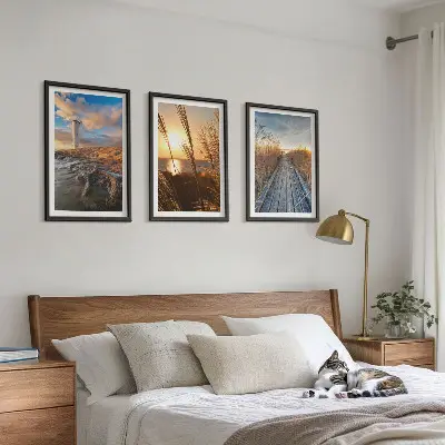 Wanddecoratie set schilderijen Grassteiger voor de vuurtoren