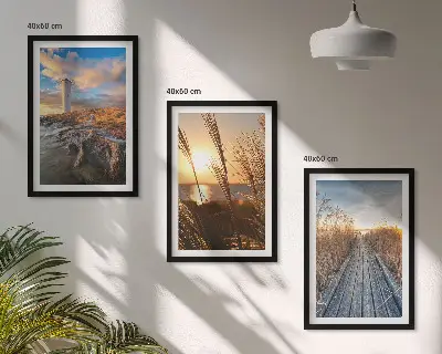 Wanddecoratie set schilderijen Grassteiger voor de vuurtoren