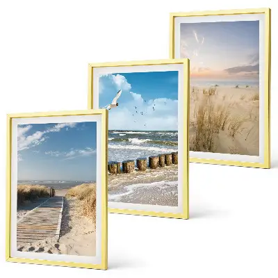 Fotowand met strand, zand, golven, lucht en vogels