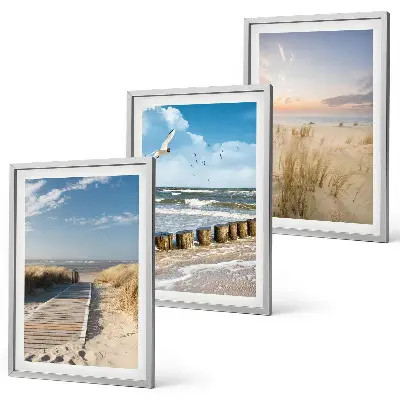 Fotowand met strand, zand, golven, lucht en vogels
