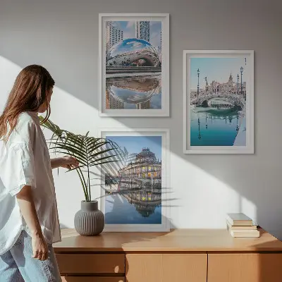 Fotowand Architectuur van steden op het water