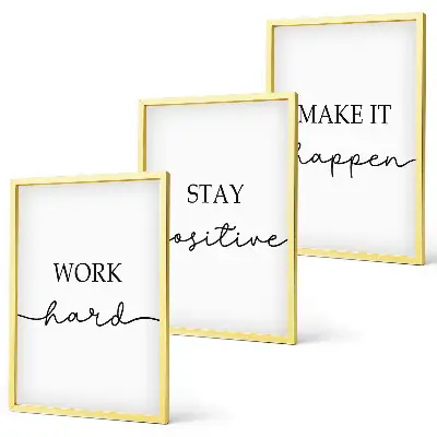 Fotowand met minimalistische motiverende teksten