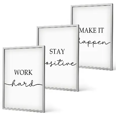 Fotowand met minimalistische motiverende teksten