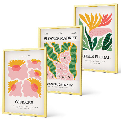 Fotowand Bloemen en bladeren moderne posters