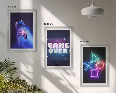 Fotowand met game controller design