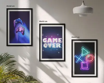 Fotowand met game controller design