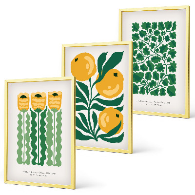 Fotowand Plantenpatronen, bloemen, bladeren