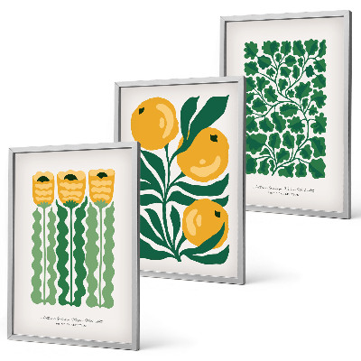 Fotowand Plantenpatronen, bloemen, bladeren