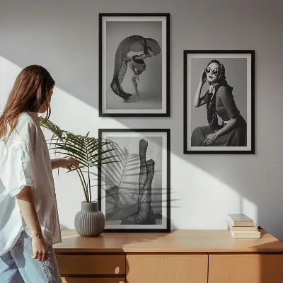 Fotowand Zwart-witportretten van vrouwen