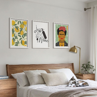 Fotowand Citroenenwijn portret van Frida