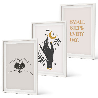 Fotowand Minimalistische boho-illustraties